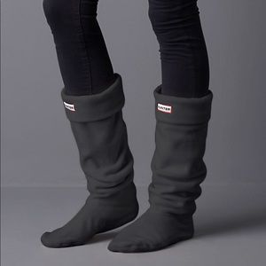 Grey Fleece Hunter Boot Socks